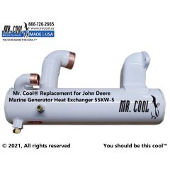 John Deere 55KW-5 Marine Generator Heat Exchanger