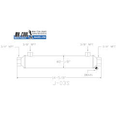 J-03S Hynautic Power Steering Cooler