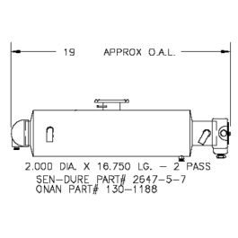 130-1188 onan Heat Exchanger